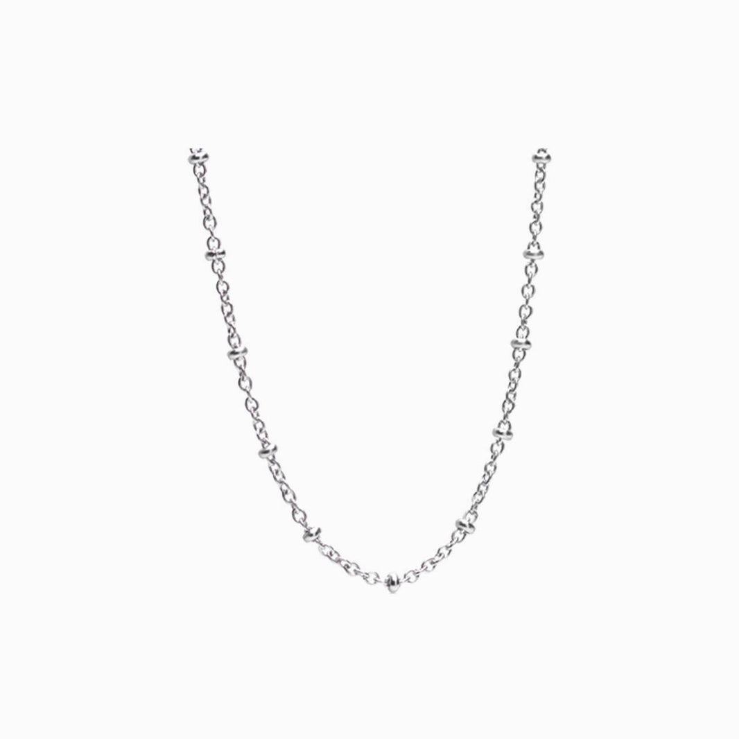 Ball necklace in silver