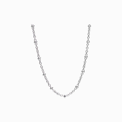 Ball necklace in silver