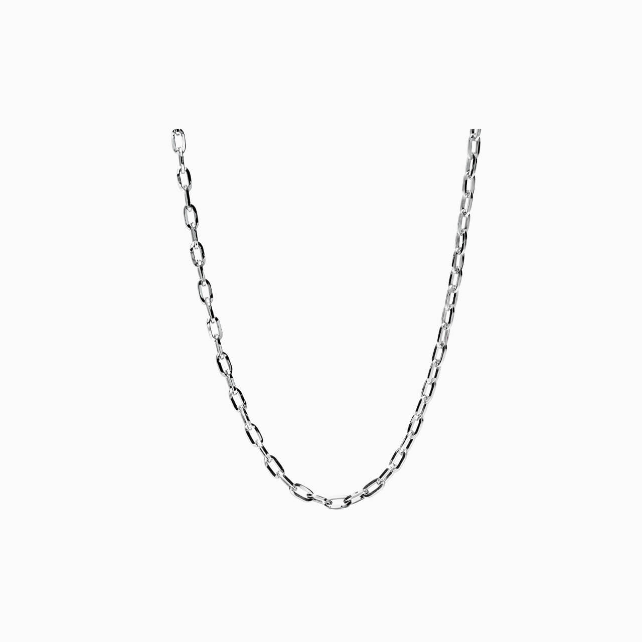 Medium Link Necklace in silver