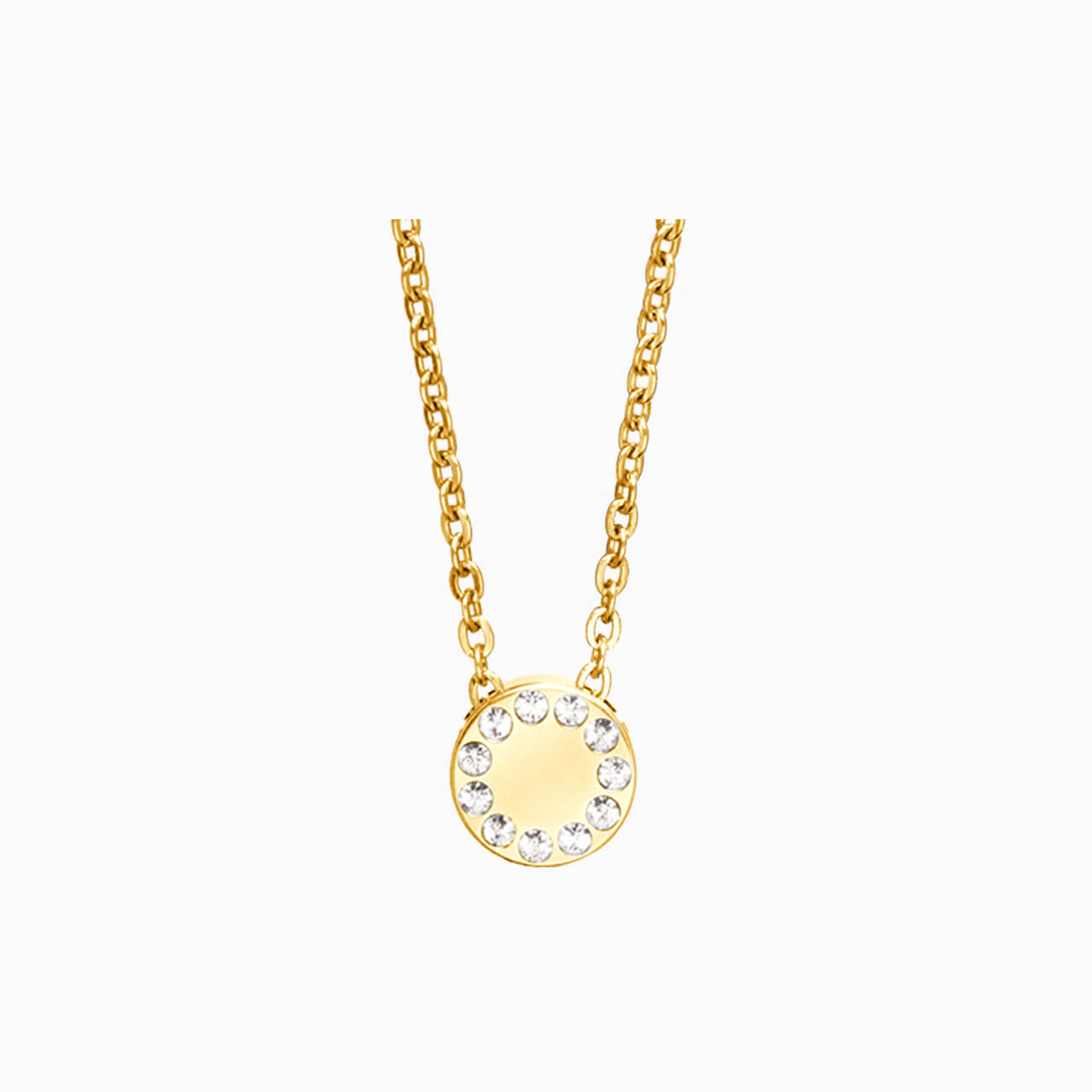 Brilliance Puck Crystal Necklace