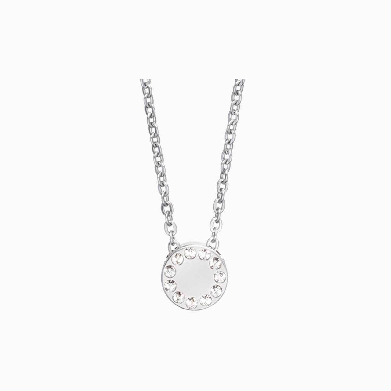 Brilliance Puck Crystal Necklace