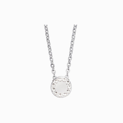 Brilliance Puck Crystal Necklace