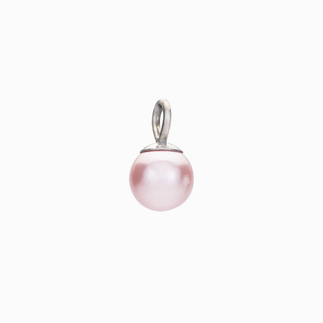 6mm Light Rose Pearl Necklace Pendant