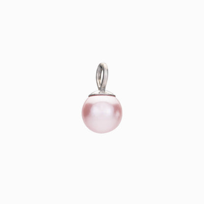 6mm Light Rose Pearl Necklace Pendant
