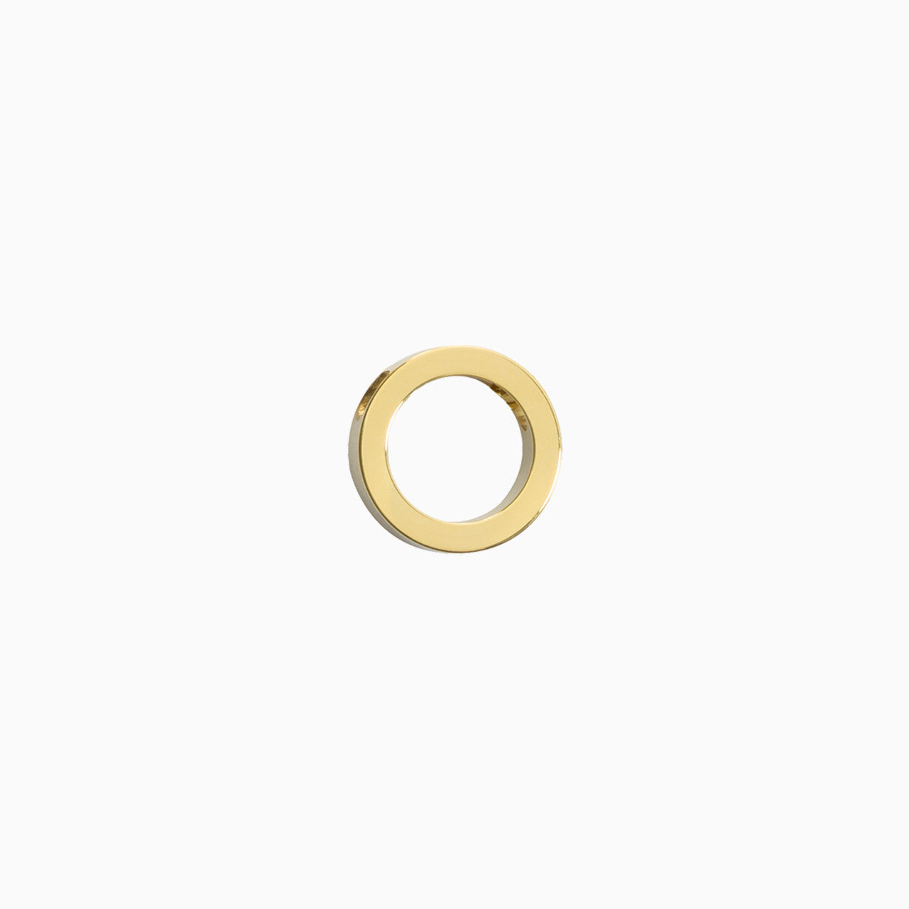10mm Puck Hollow Necklace Pendant