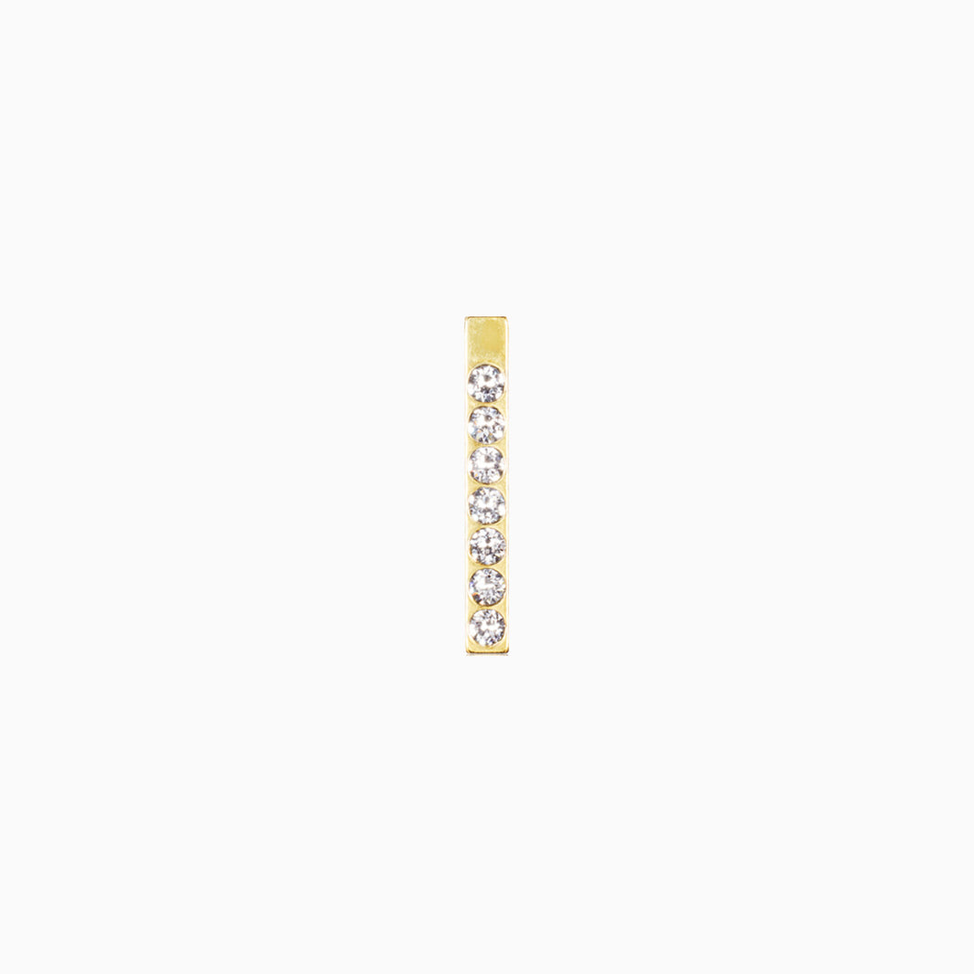 20mm Brilliance Straight Crystal Necklace Pendant