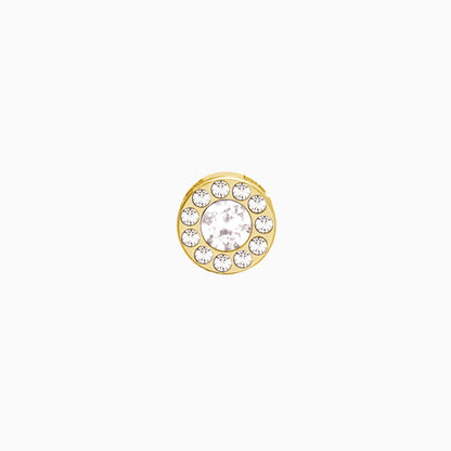 Halo Crystal Pendant in Golden