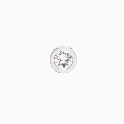 8mm Grand Bezel Crystal Necklace Pendant