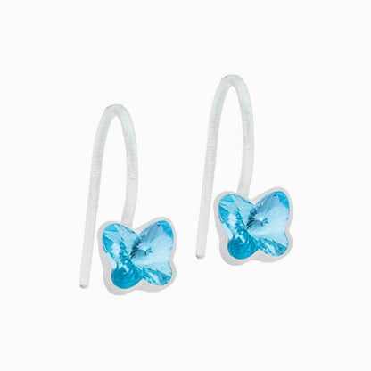Medical Plastic Butterfly Pendant Earrings