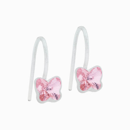 Medical Plastic Butterfly Pendant Earrings