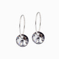 Round Crystal Pendant Earrings