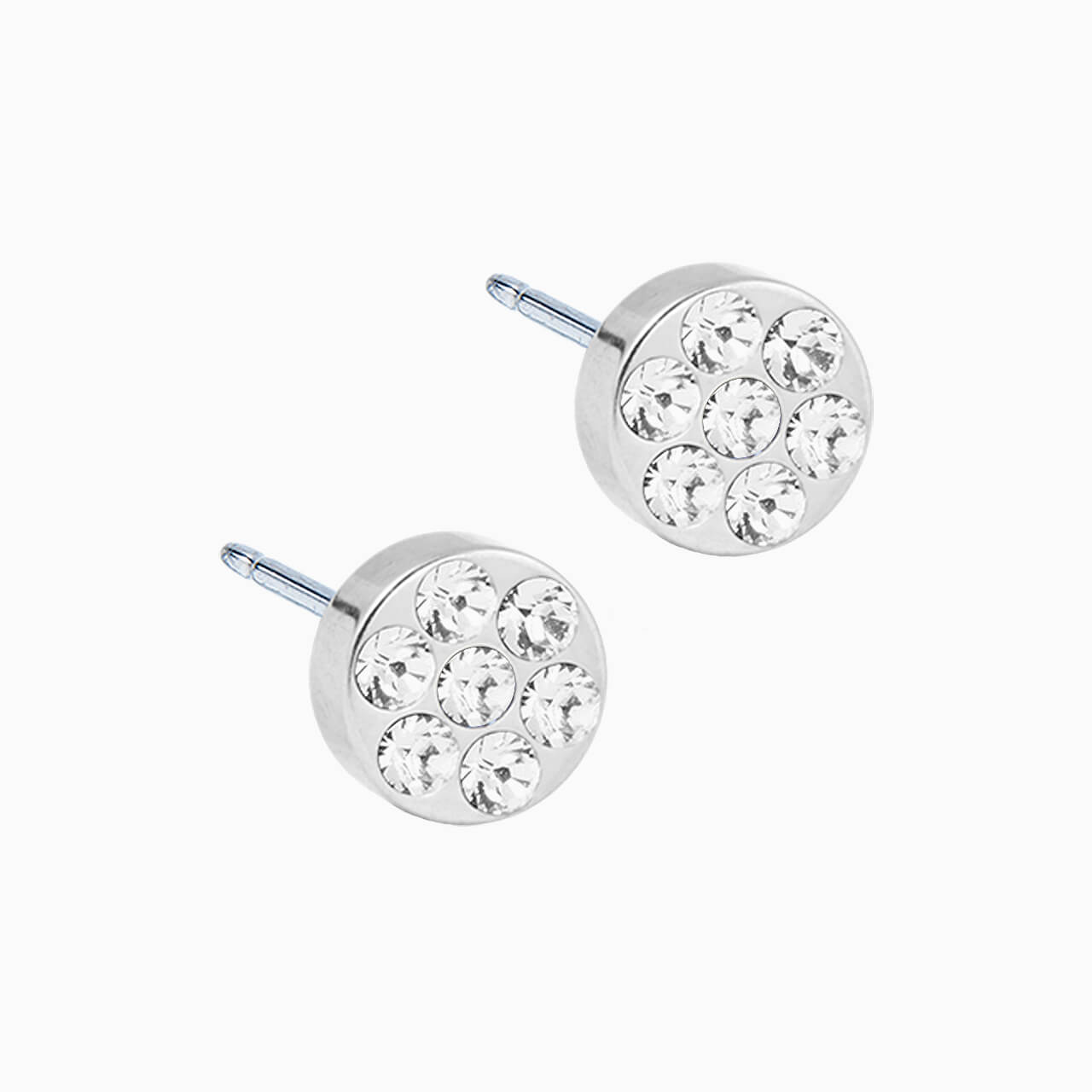 Silver Titanium 5mm Brilliance Plenary Earrings