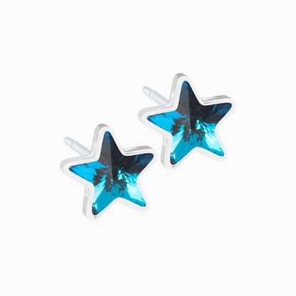 Medical Plastic 6mm Star Earrings