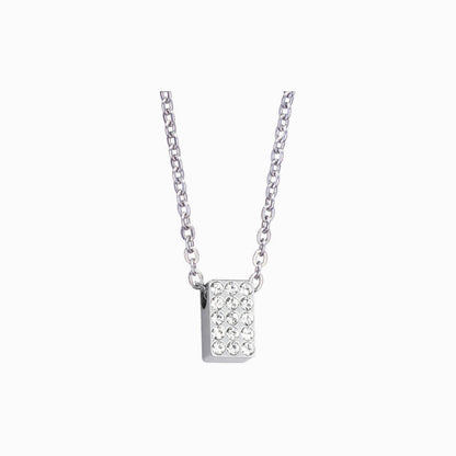 Brilliance Oblong Crystal Necklace
