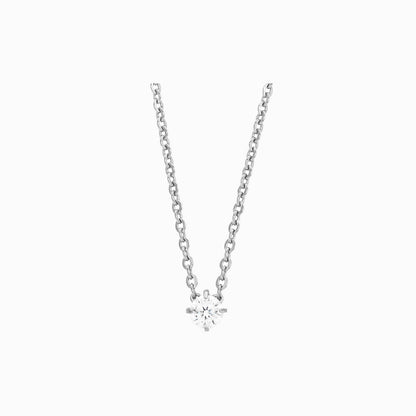 Prong Set 5mm CZ Necklace