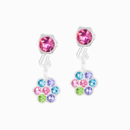 Medical Plastic Dangle Daisy Earrings