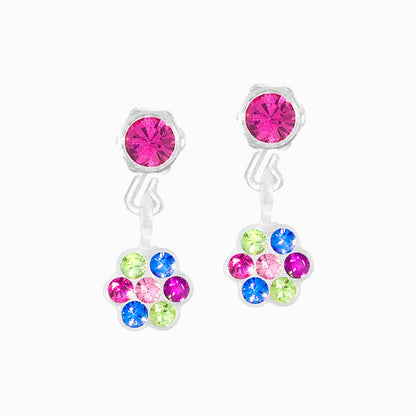 Medical Plastic Dangle Daisy Earrings