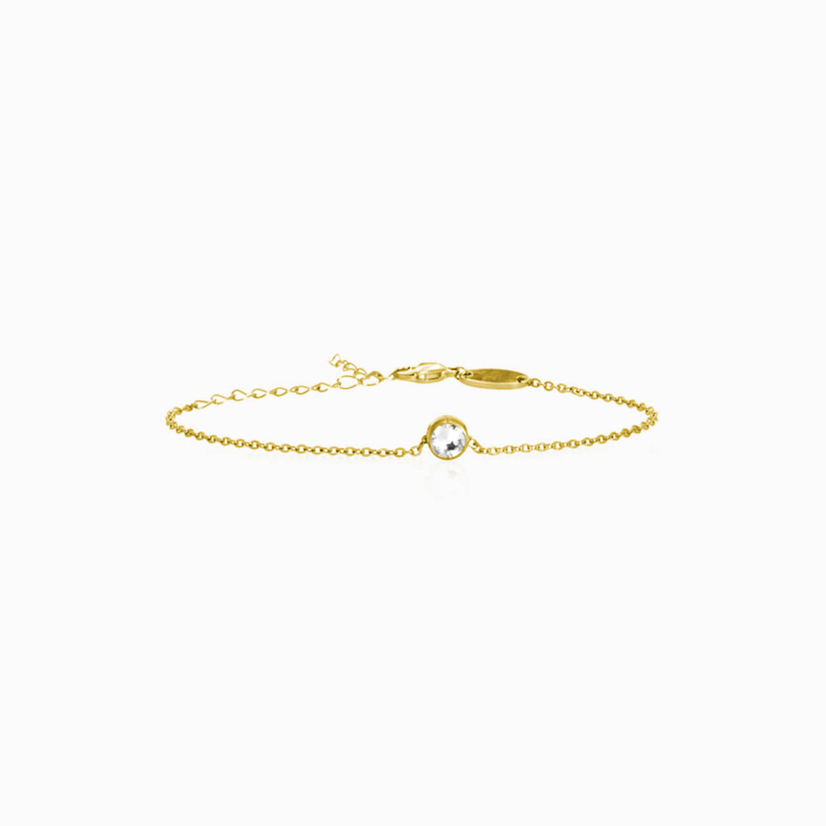 Bezel Crystal Bracelet