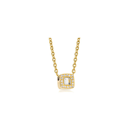Brilliance Cushion Crystal Necklace