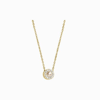 Brilliance Halo Pearl Necklace