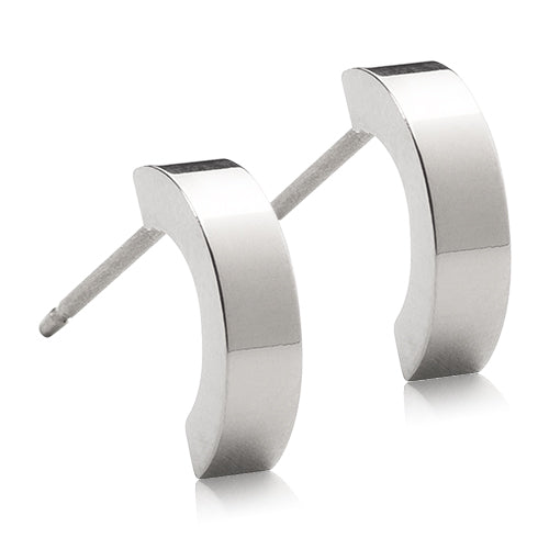 Pendant Plain Curved Earrings