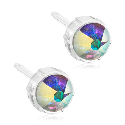 Medical Plastic 6mm Earrings