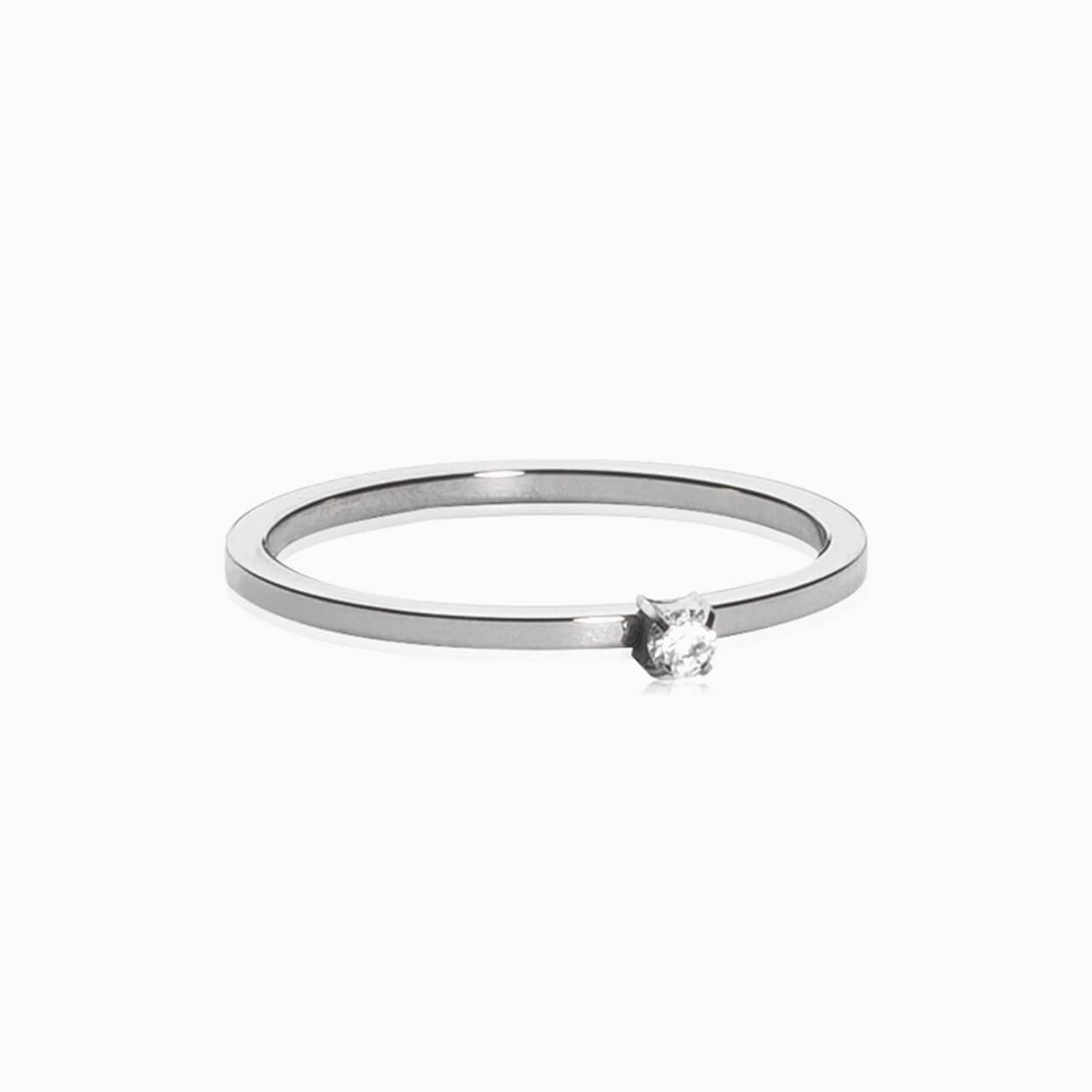 Prong Set CZ Tiny Ring