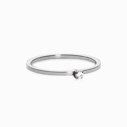 Prong Set CZ Tiny Ring