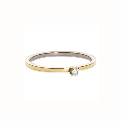 Prong Set CZ Tiny Ring