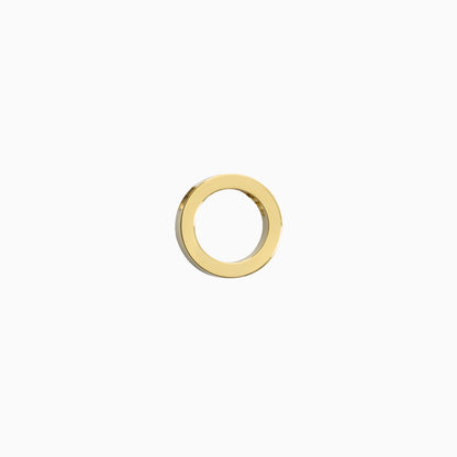 10mm Puck Hollow Necklace Pendant