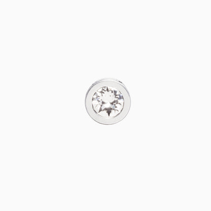 8mm Grand Bezel Crystal Necklace Pendant