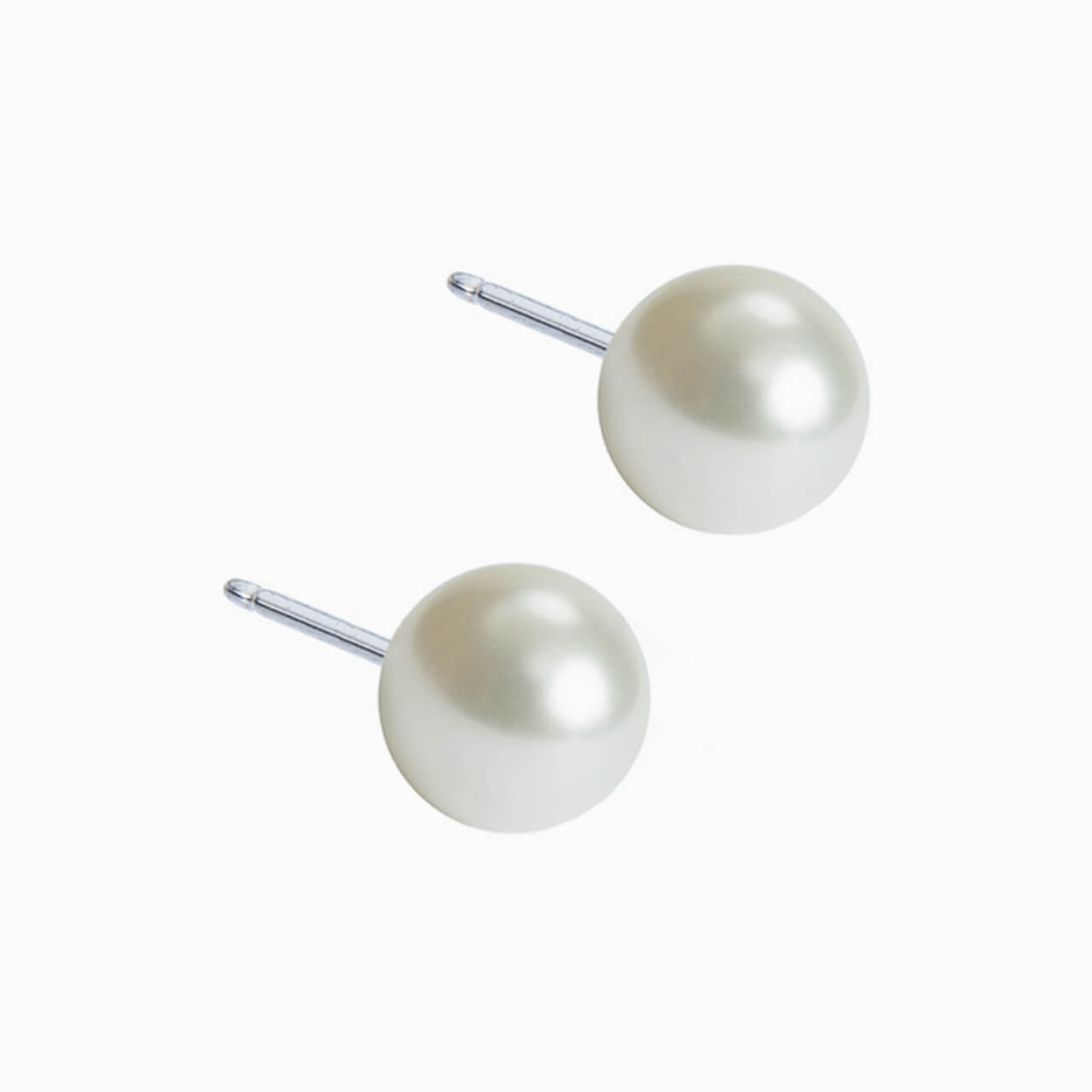 White Pearl Earrings