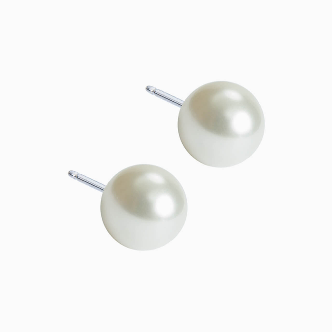White Pearl Earrings