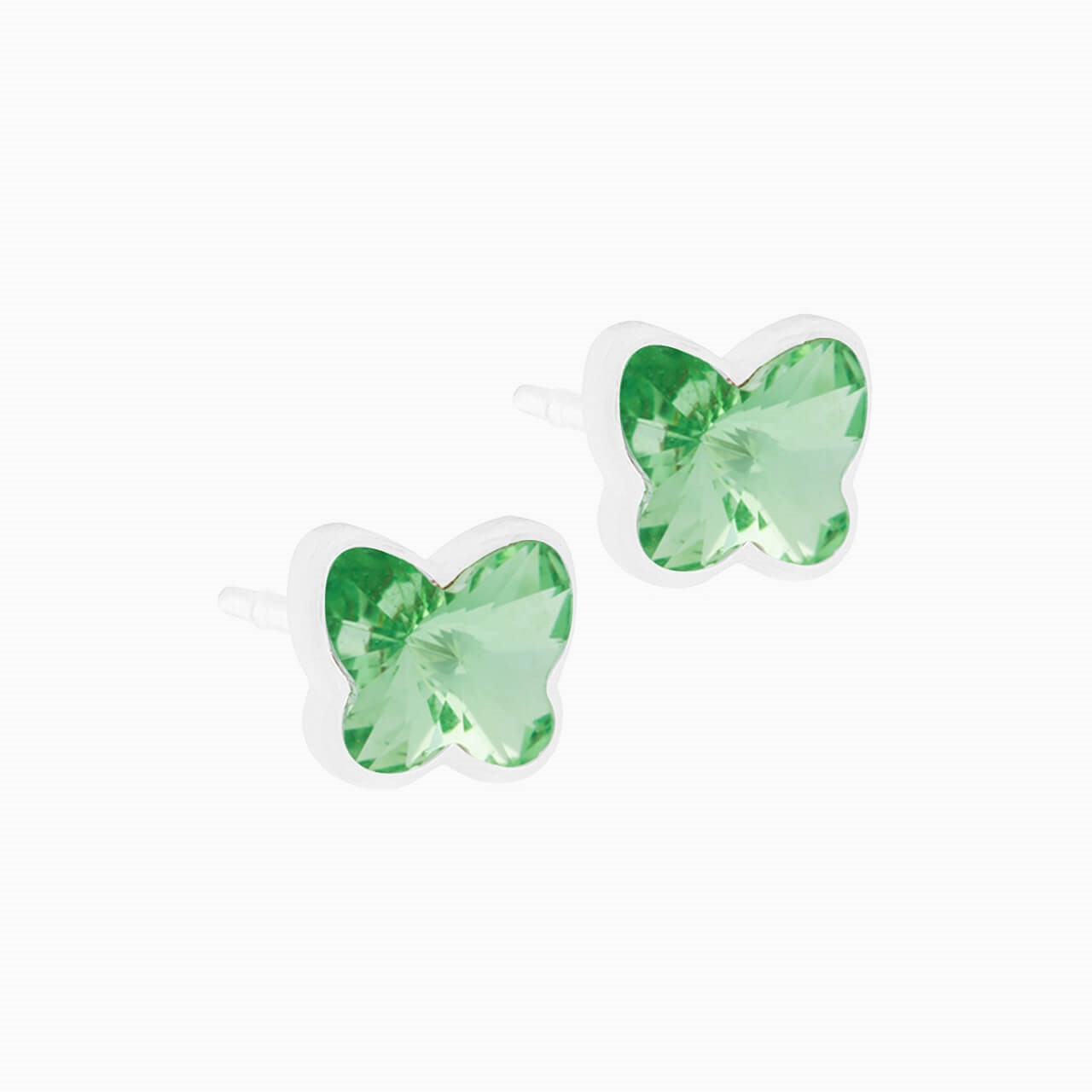 Medical Plastic 5mm Butterfly Earrings