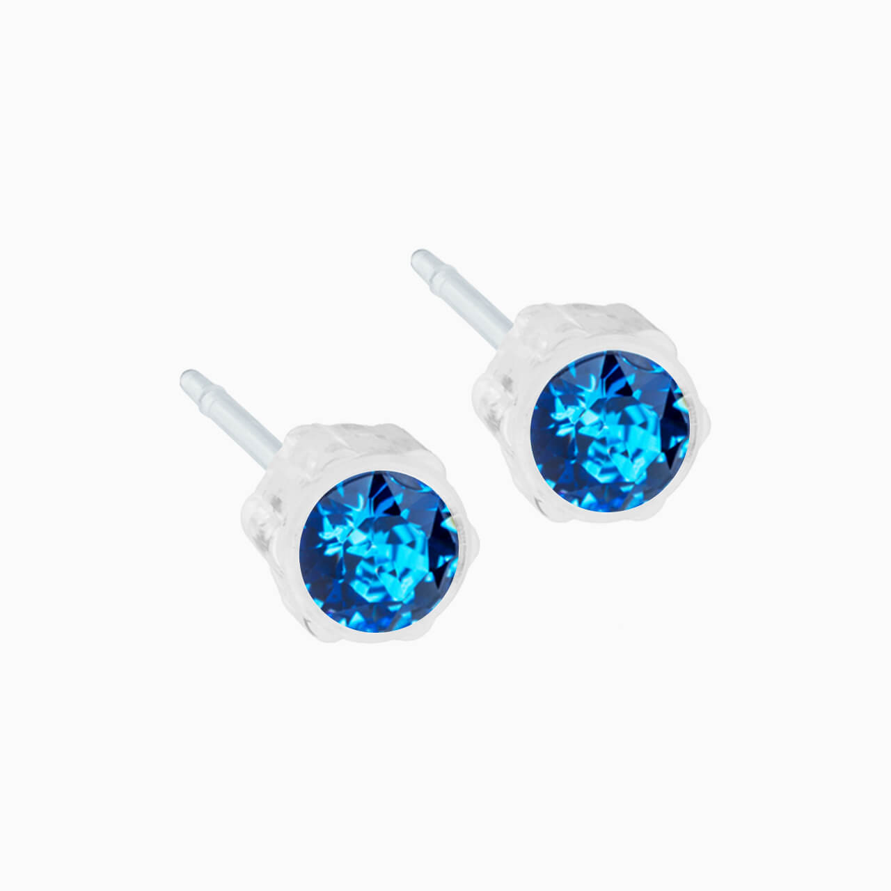 Medical Plastic 4mm Earrings