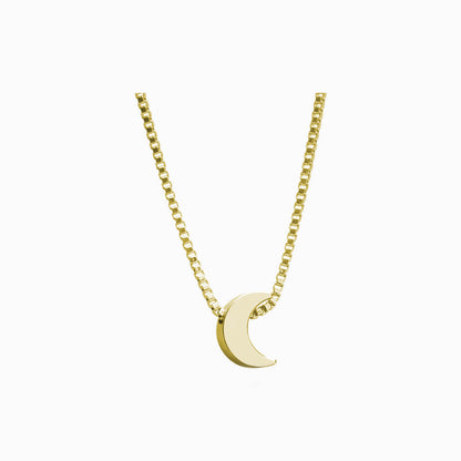 Moon Necklace in Gold