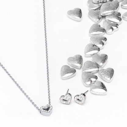 Brilliance Heart Hollow Earrings