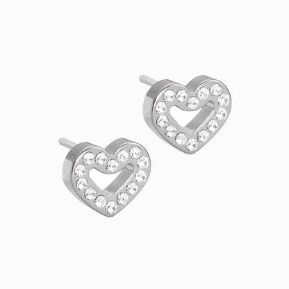 Brilliance Heart Hollow Earrings