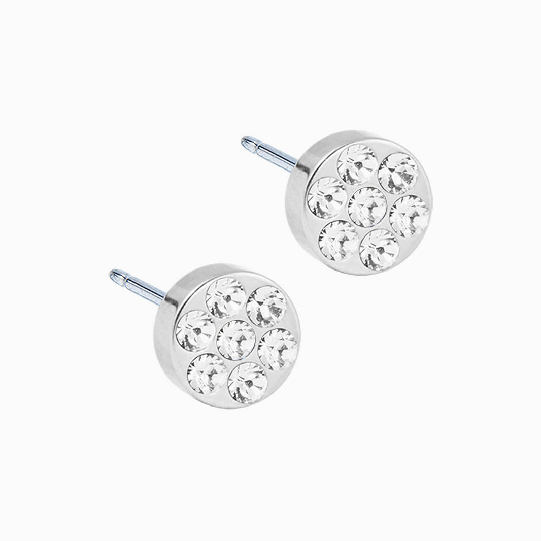 Silver Titanium 5mm Brilliance Plenary Earrings