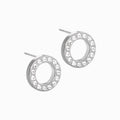 Brilliance Puck Hollow Crystal 10mm  Earrings