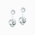 Medical Plastic Dangle Heart Earrings