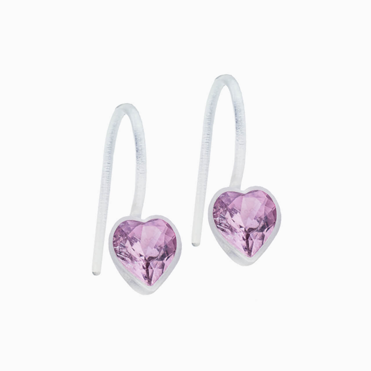 Medical Plastic Heart Pendant Earrings