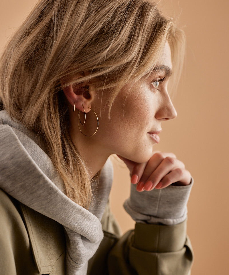 Golden Titanium Ear Rings