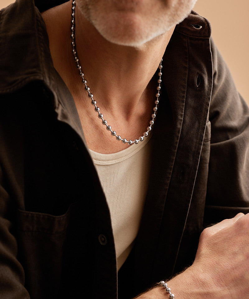 Globe Link Necklace 48-52 cm
