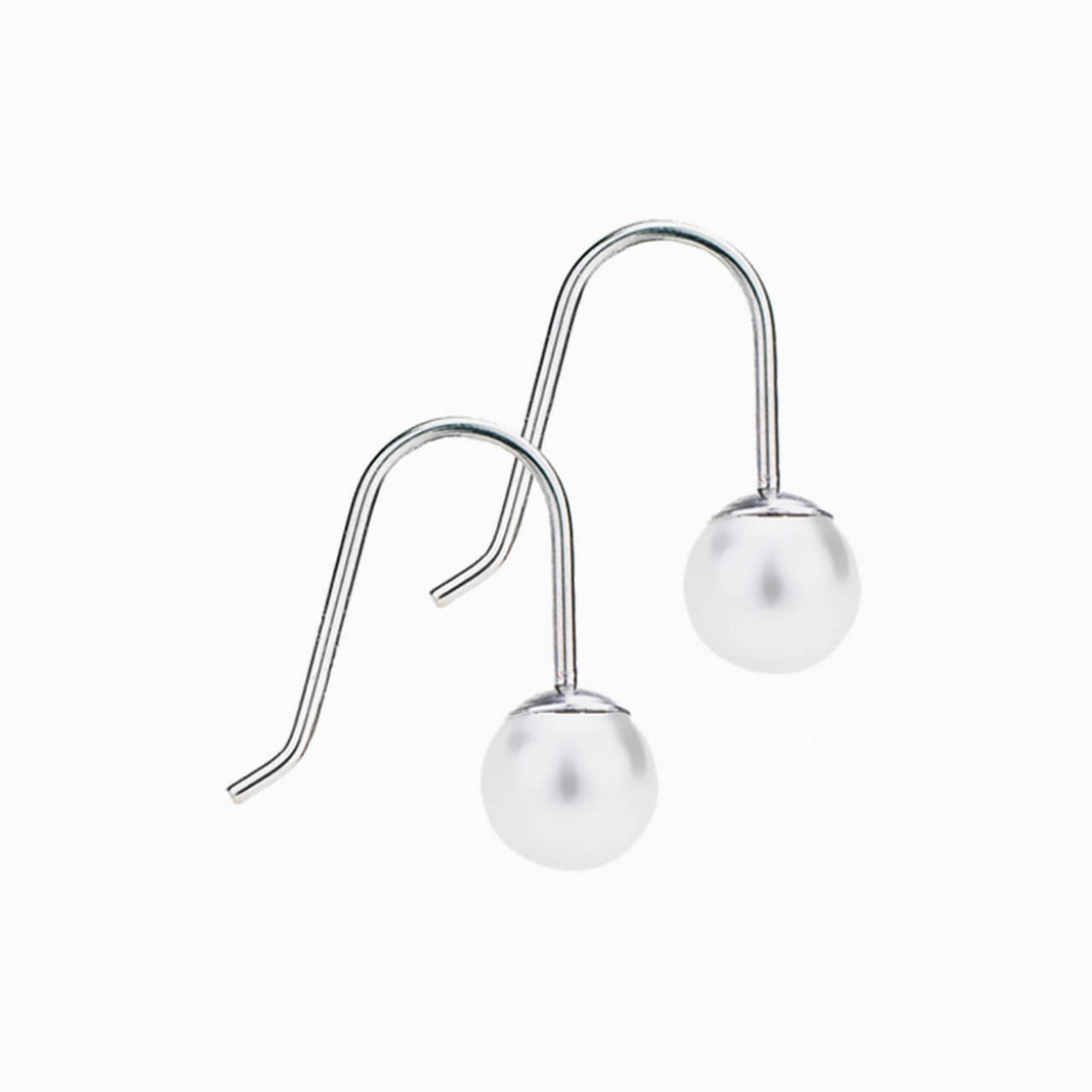 6mm Pearl Pendant Earrings
