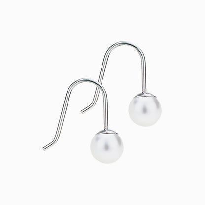 6mm Pearl Pendant Earrings