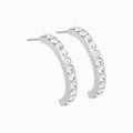 Pendant Brilliance Curved Crystal Earrings