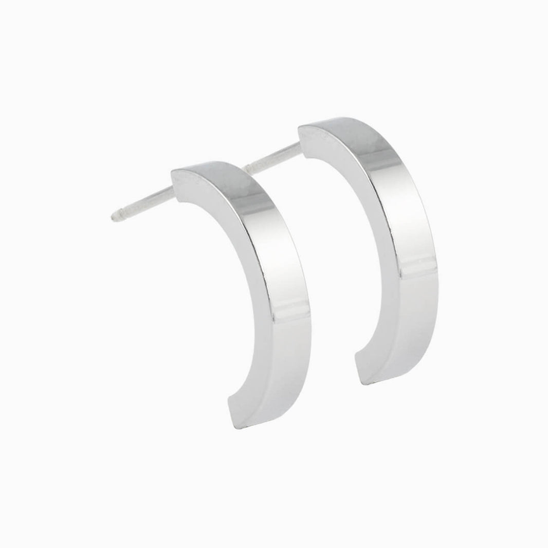 Pendant Plain Curved Earrings Nickel Free