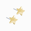 Golden Titanium Star Earrings
