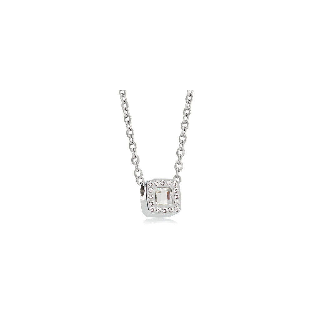 Brilliance Cushion Crystal Necklace